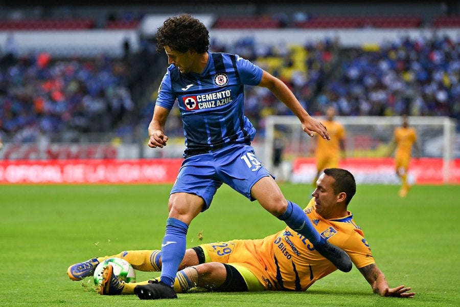 Ignacio Rivero durante un partido con Cruz Azul