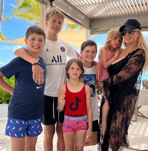 Wanda Nara y sus hijos