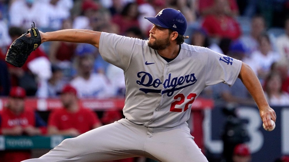 Clayton Kershaw en un partido de los Dodgers