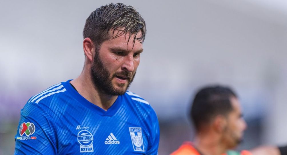 André-Pierre Gignac tras un partido de Tigres