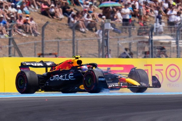 Sergio 'Checo' Pérez con Red Bull en la P2 del GP de Francia