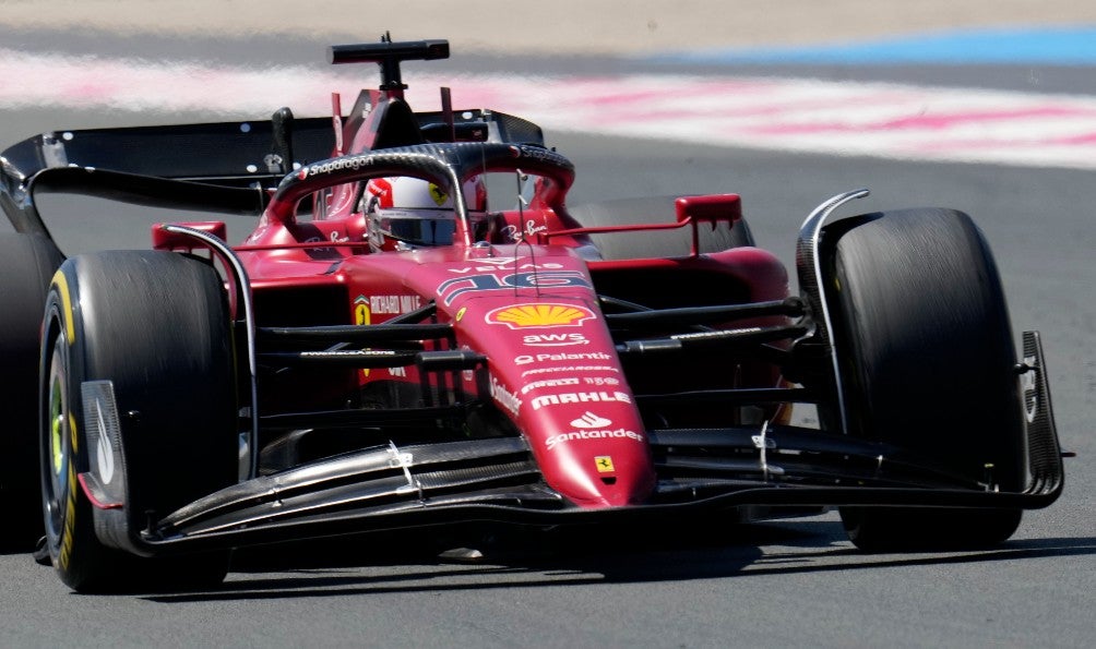 Charles Leclerec corriendo en GP de Francia