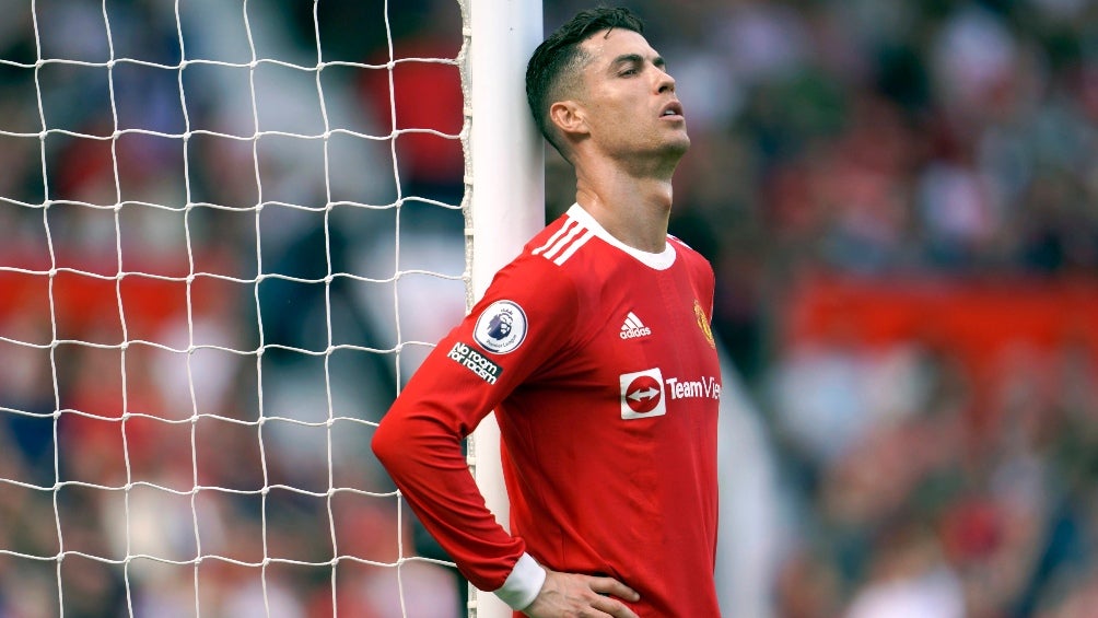 Cristiano Ronaldo en un partido del Manchester United