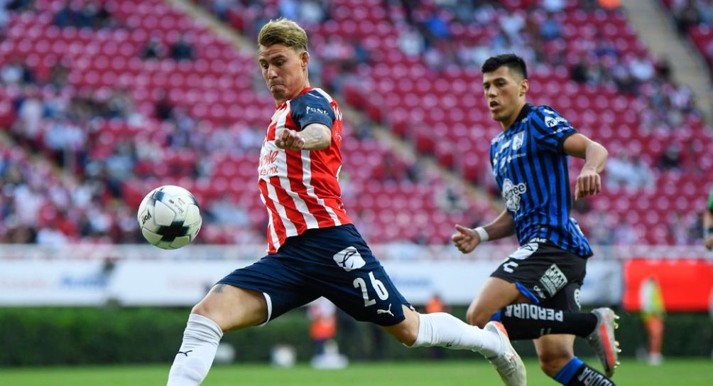 Chicote Calderón durante un partido de Chivas