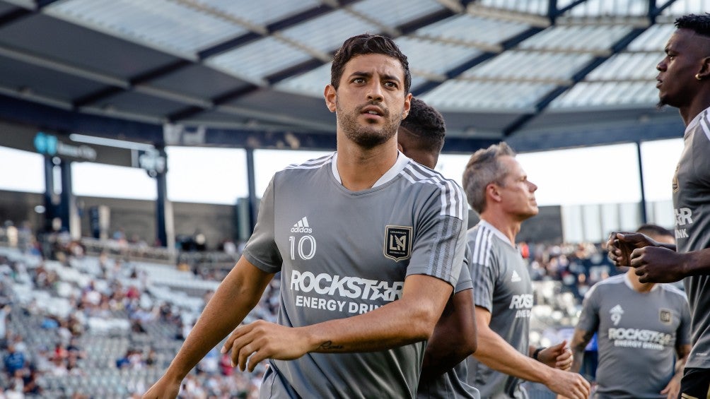 Carlos Vela previo a un partido con LAFC