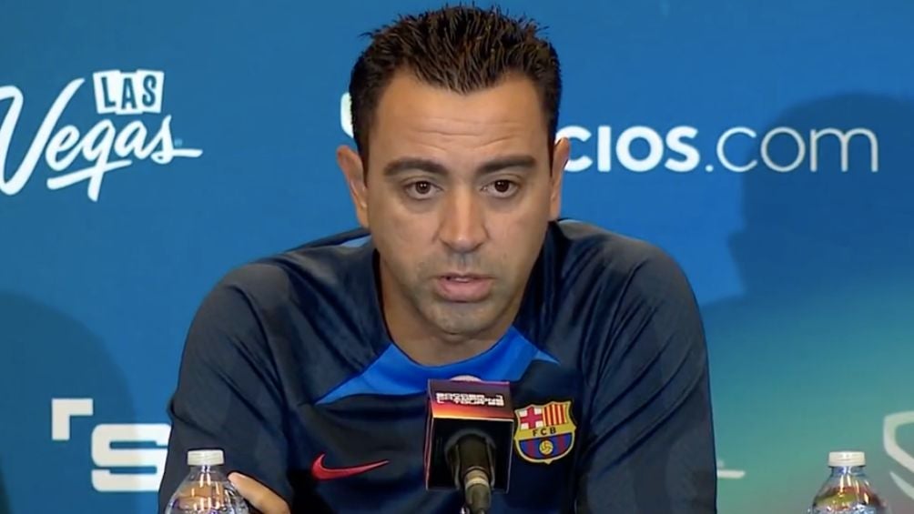 Xavi en conferencia de prensa previo al juego contra la Juventus