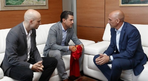 David Guerra, Alejandro Irarragorri y Luis Rubiales