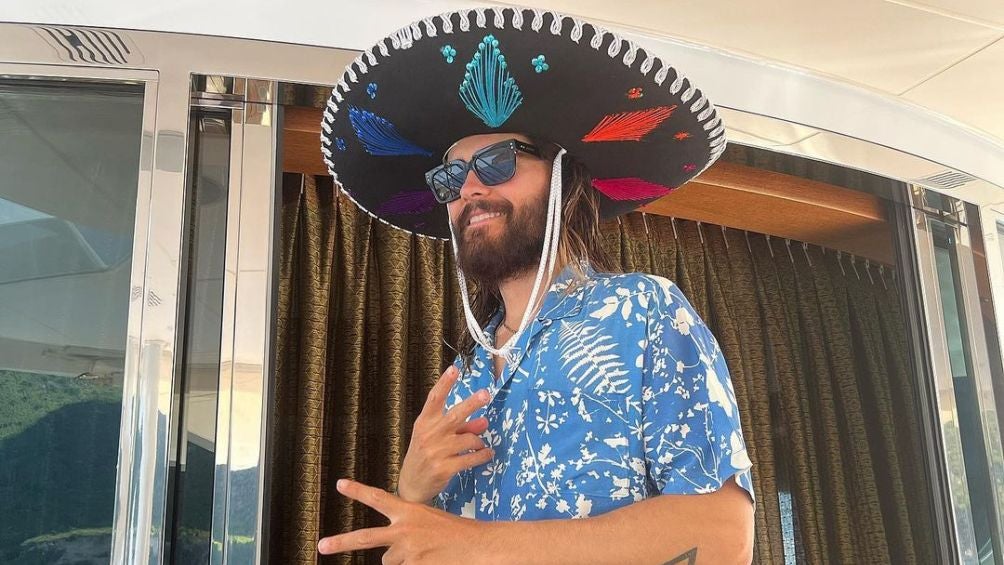 Jared Leto con el sombrero de mariachi