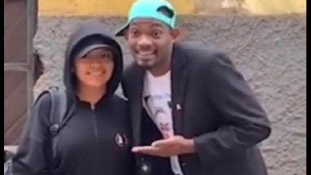 El imitador de Will Smith se tomó fotos con sus fans