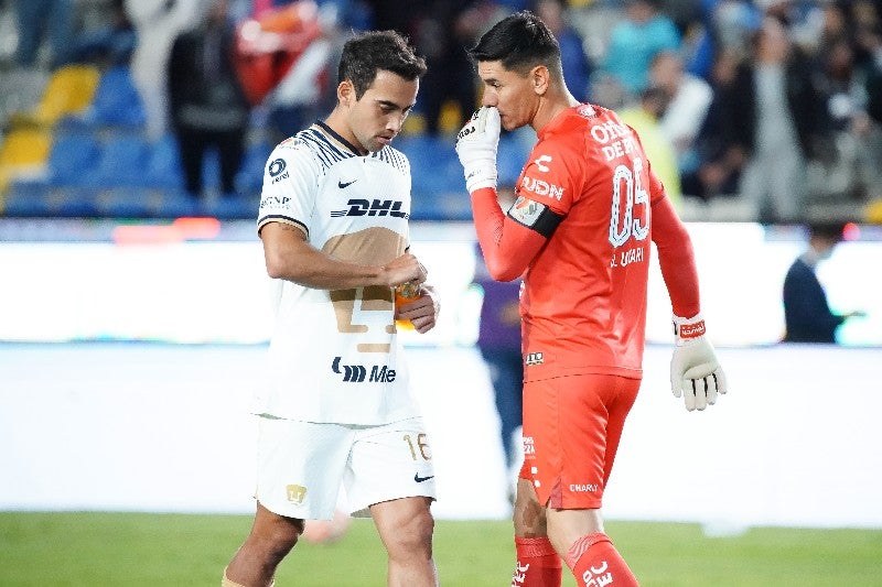 Adrián Aldrete en partido con Pumas