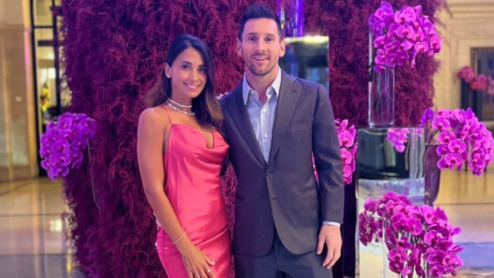 Antonella y Messi