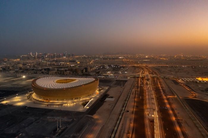 El Estadio Lusail, escenario de la final de la Copa Mundial