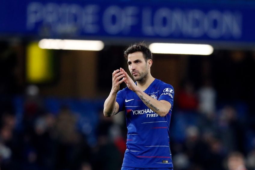 Cesc Fàbregas tras un partido del Chelsea