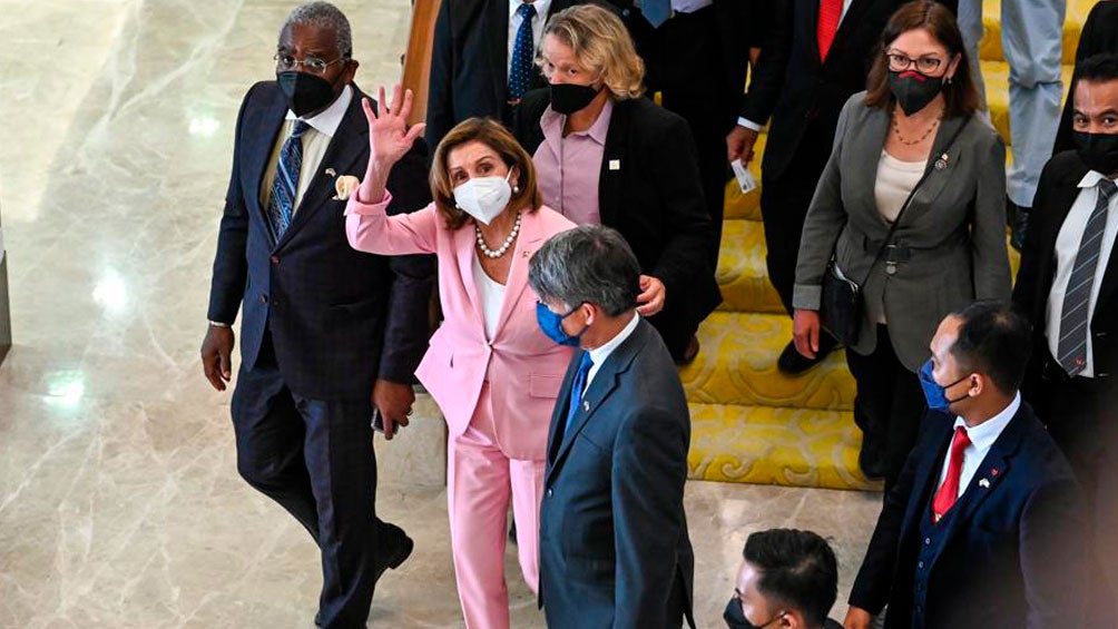 Nancy Pelosi, en su visita a Taiwán