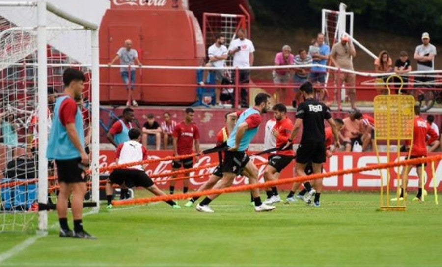 Entrenamiento del Sporting de Gijón