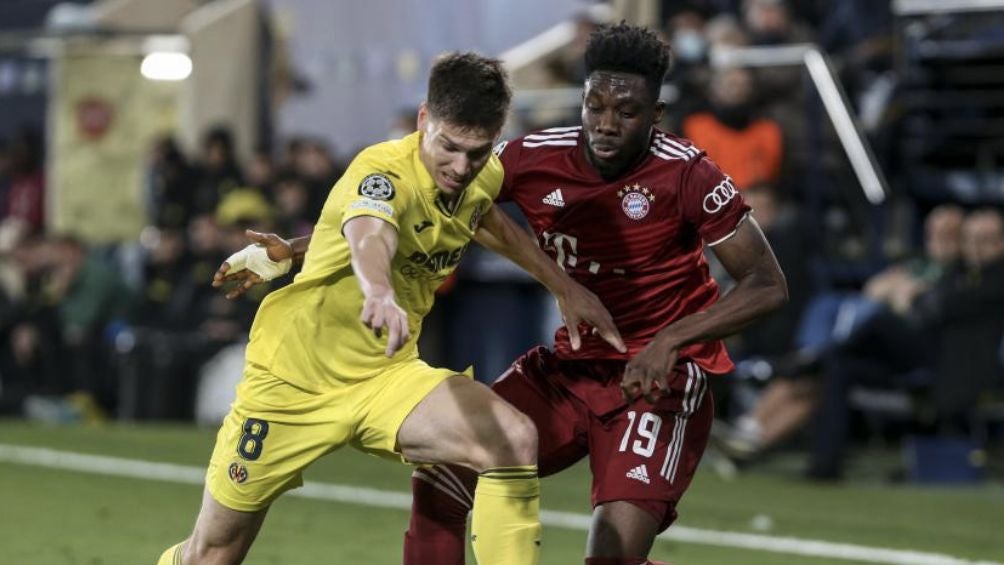 Durante un partido de Champions ante el Villarreal