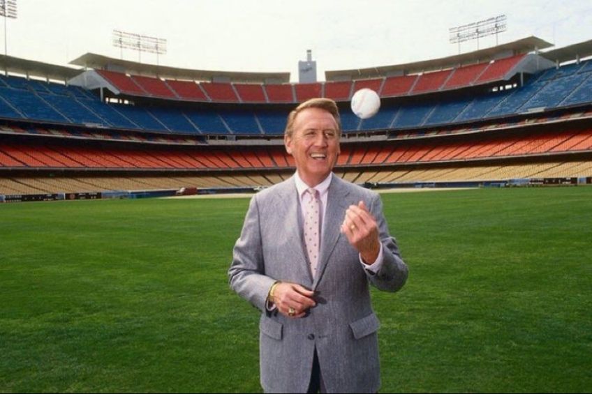 Vin Scully, legendario narrador de los Dodgers