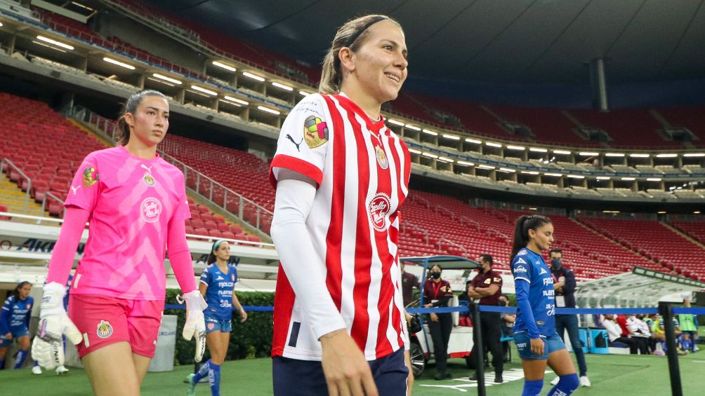 Alicia Cervantes con las Chivas Femenil