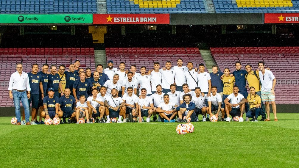 Pumas tuvo reconocimiento de cancha en Camp Nou