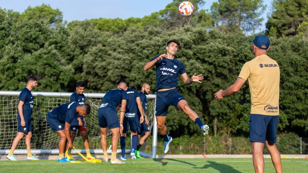 Pumas se entrena con miras al duelo del próximo domingo