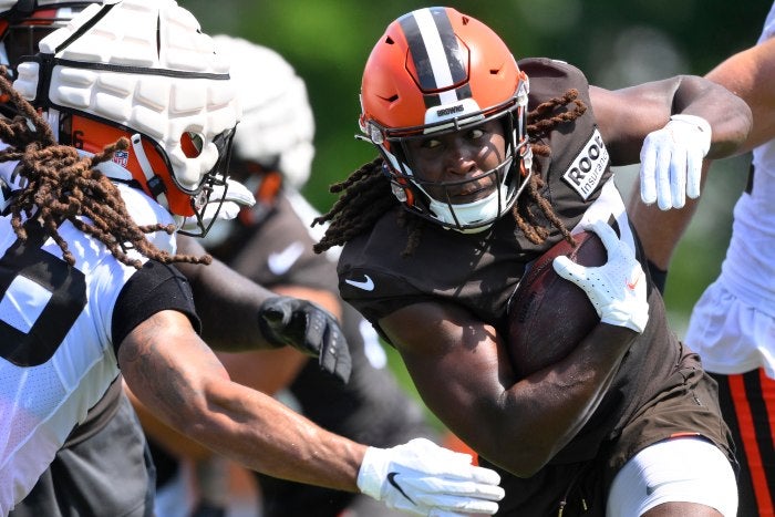 El corredor de los Cleveland Browns Kareem Hunt