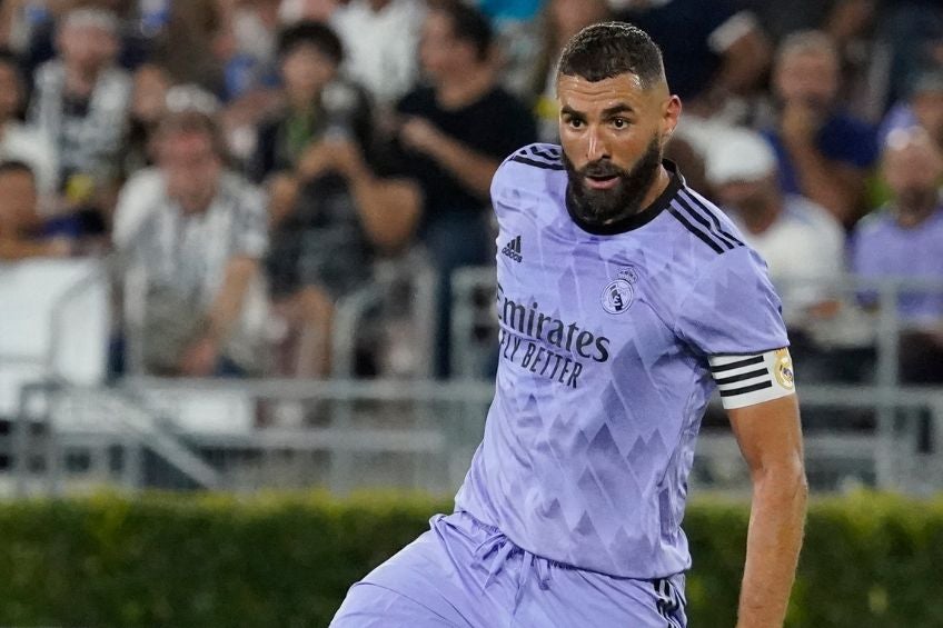 Karim Benzema durante un partido del Real Madrid