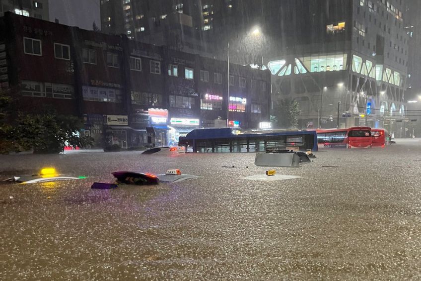 Inundaciones provocadas por las lluvias en Seúl