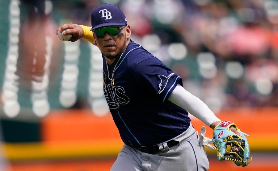 Isaac Paredes en juego ante Detroit