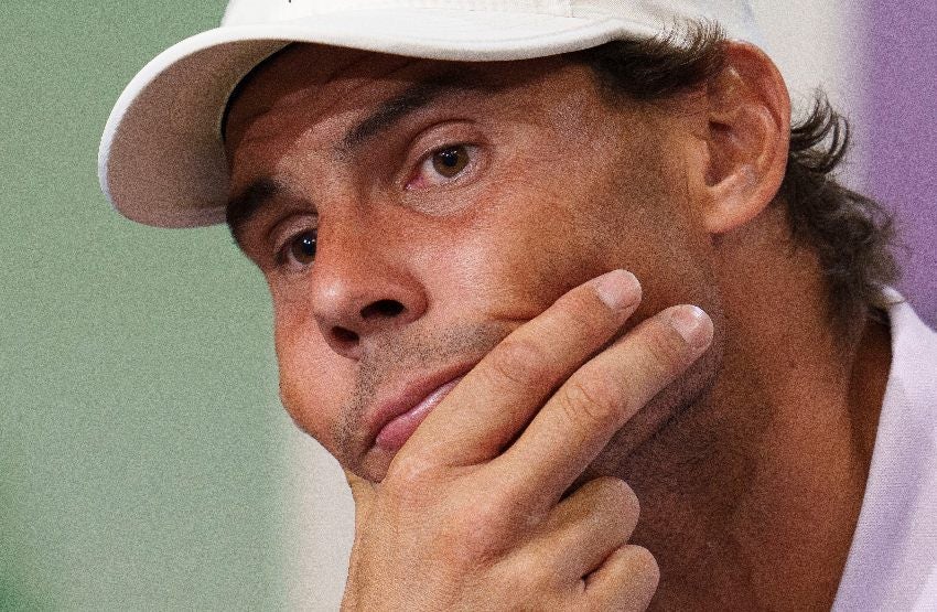 Nadal tras anunciar su retiro de Wimbledon