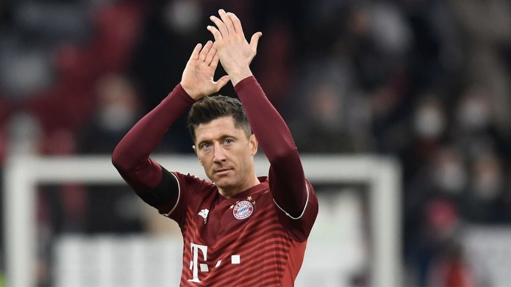 Lewy en un encuentro con el Bayern