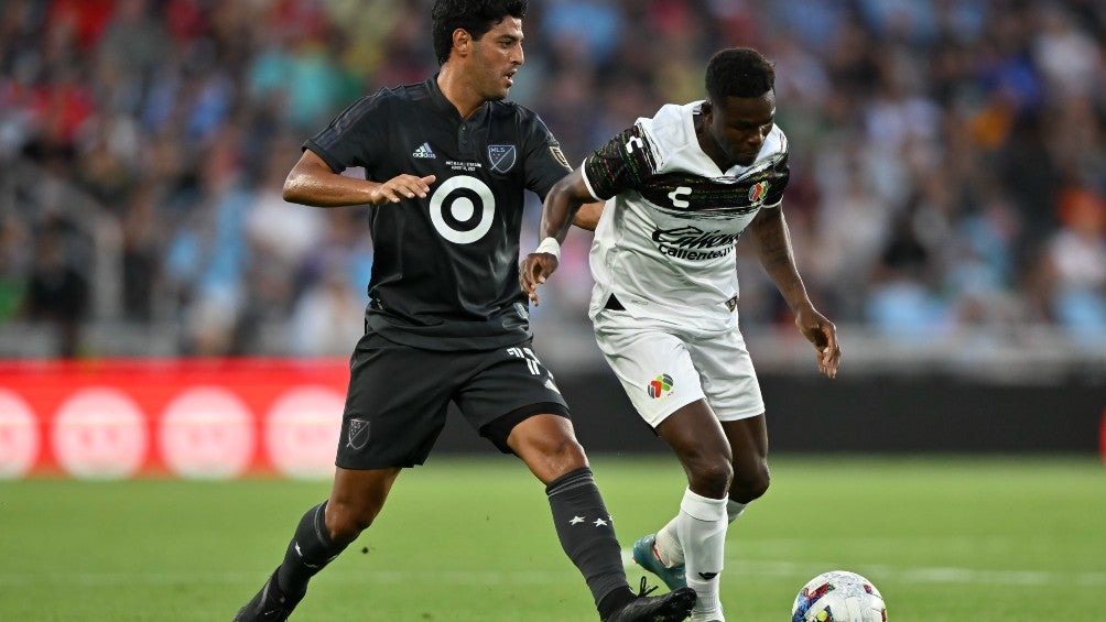 Carlos Vela y Avilés Hurtado durante el All Star Game 2022