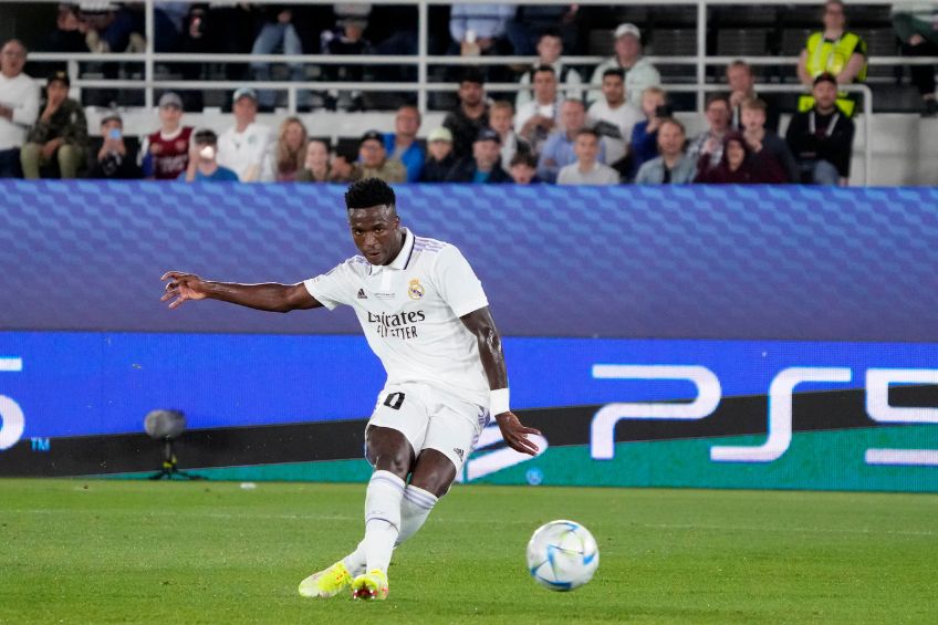 Vinicius Jr. durante un partido del Real Madrid