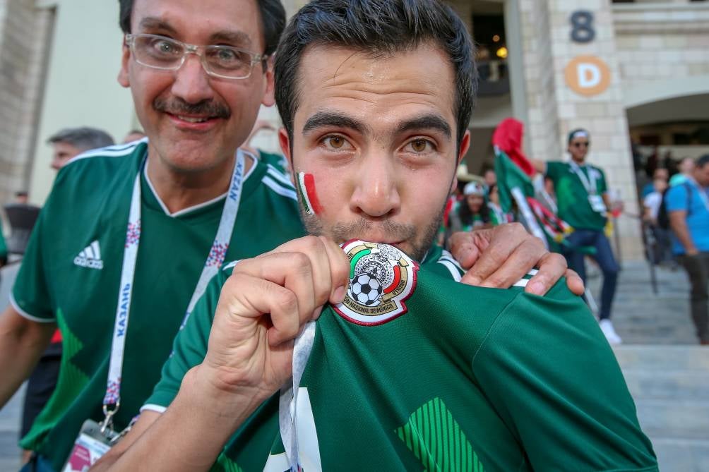 La afición mexicana suele ser de las más numerosas y fieles en Copas del Mundo