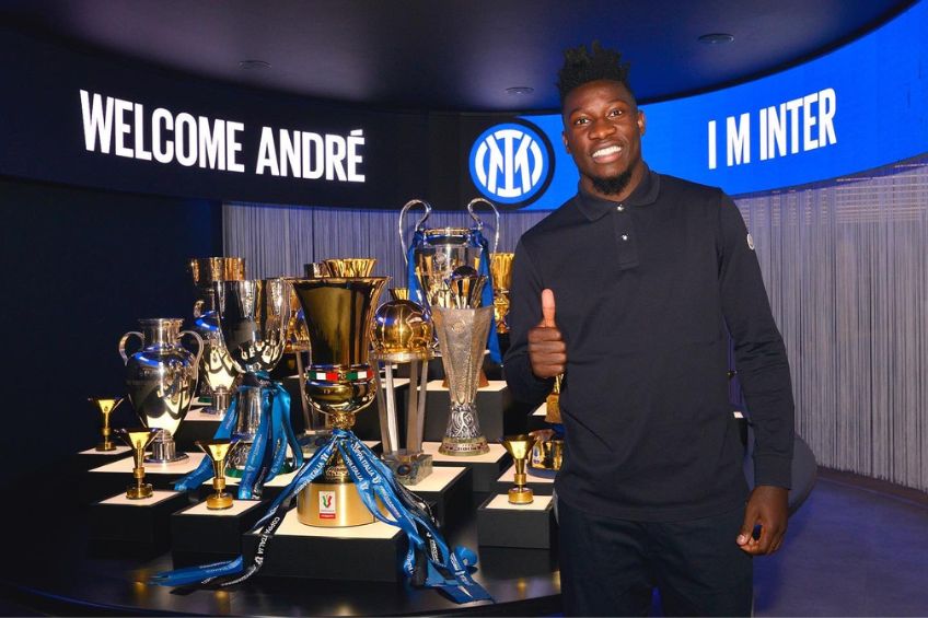 André Onana en su presentación con el Inter de Milán