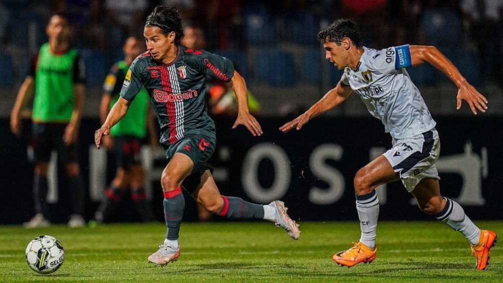 Lainez tuvo minutos muy interesantes con Braga