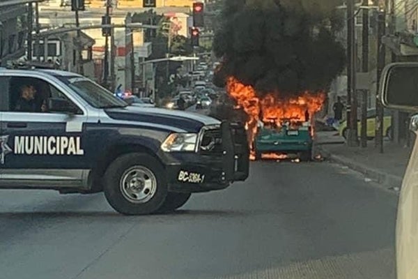 Se quemaron vehículos durante la jornada