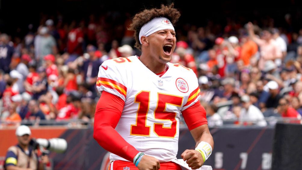 Mahomes al inicio del juego