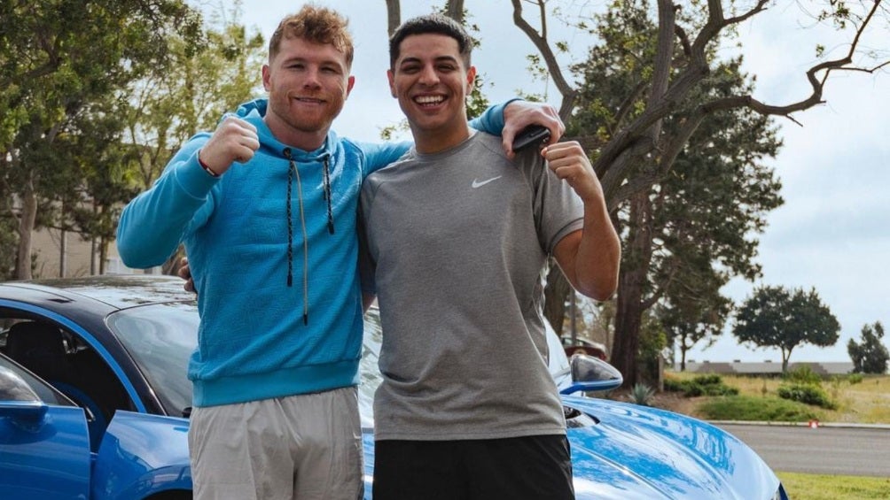 Canelo Álvarez con Eduin Caz