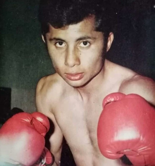 Rodolfo Martínez durante su carrera como boxeador