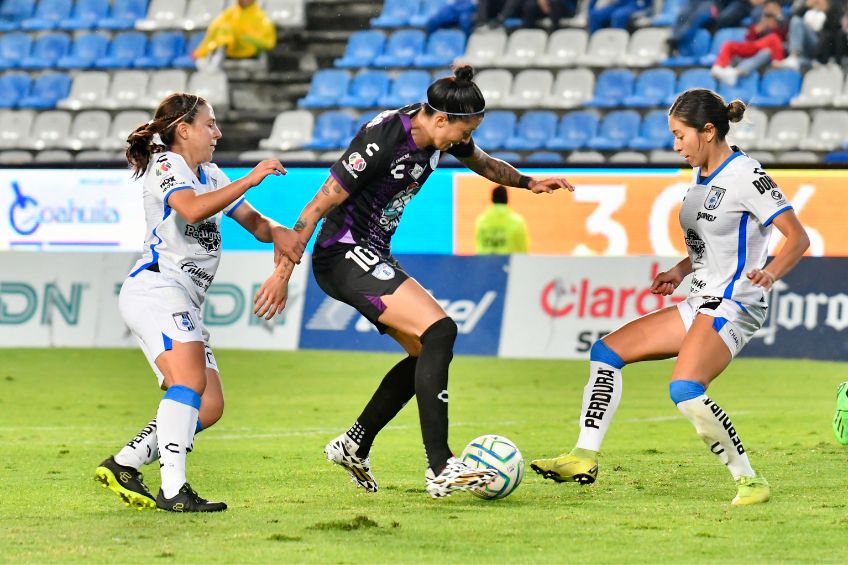 Jennifer Hermoso durante un partido de Pachuca Femenil