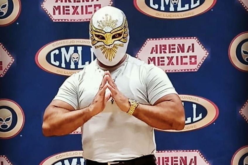 Místico en un evento del Consejo Mundial de Lucha Libre