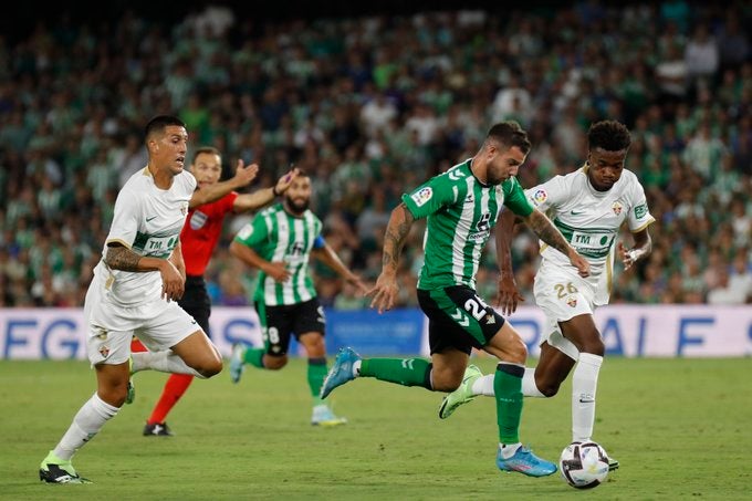 Jugadores del Real Betis en partido