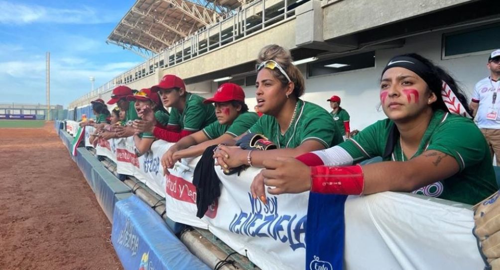 Jugadoras de México durante el partido