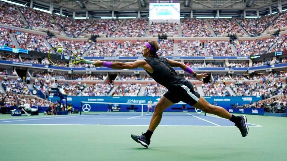 Rafael Nadal durante un partido de US Open