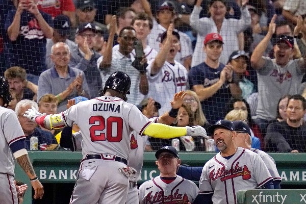 Marcell Ozuna con los Bravos de Atlanta