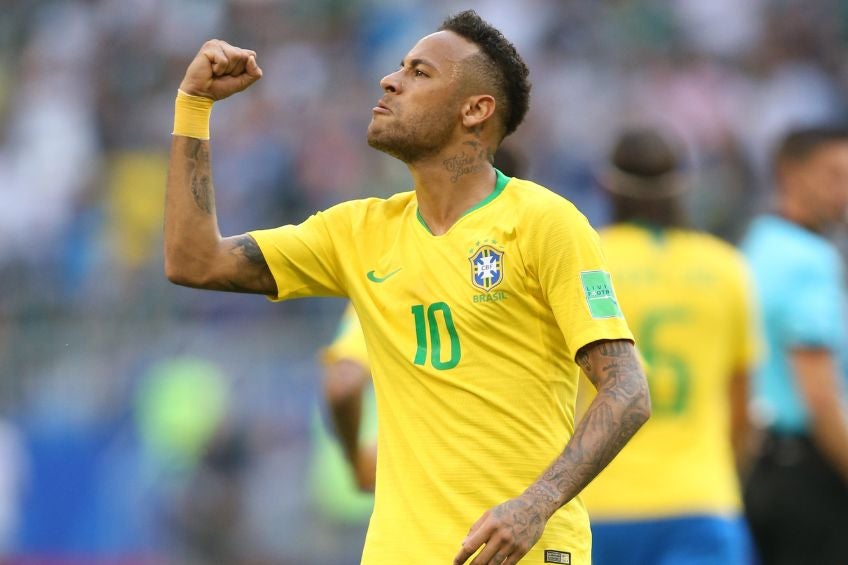 Neymar celebrates a goal