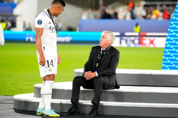 Casemiro habló francamente con Ancelotti 