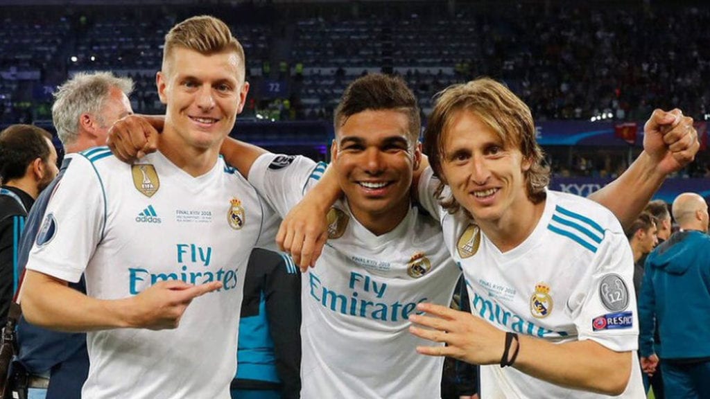 Casemiro, Kroos y Modric