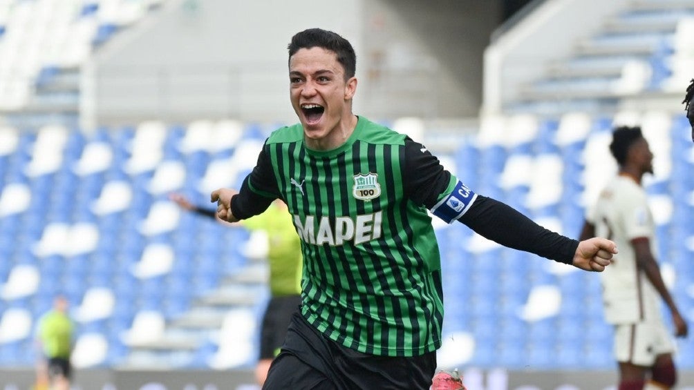 Giacomo Raspadori con Sassuolo