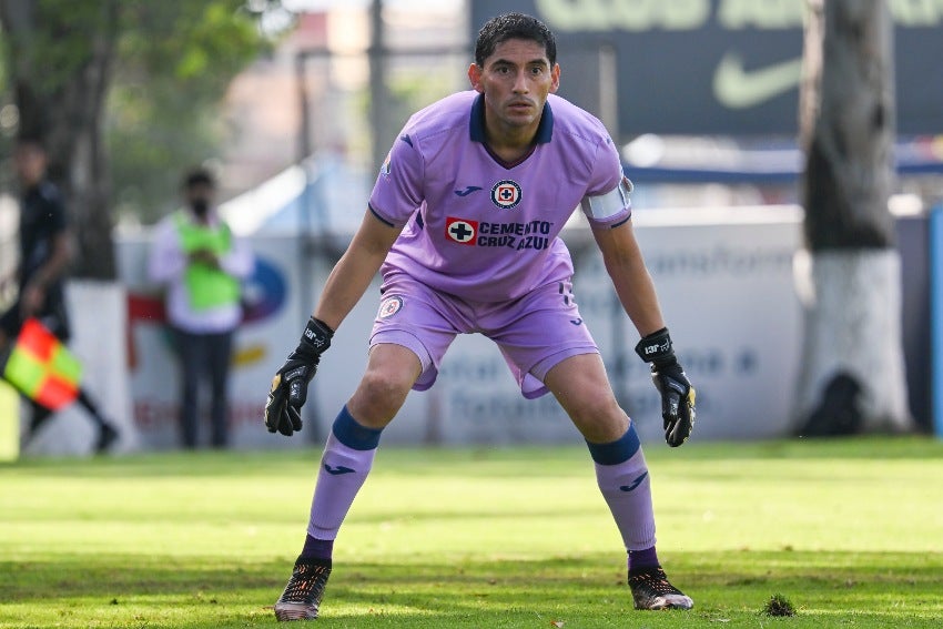 Jesús Corona en el juego de la Sub 20 ante América